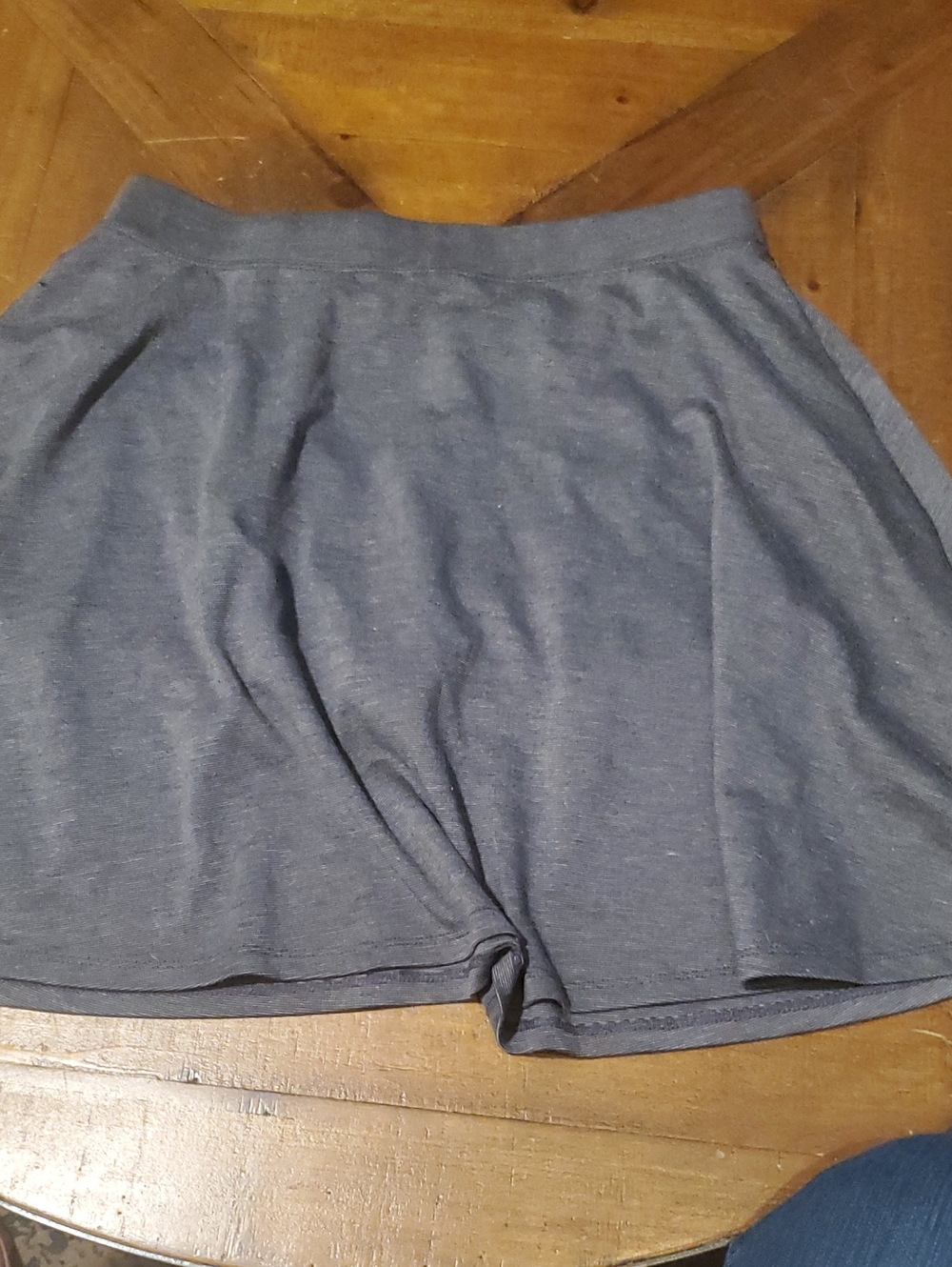 Place Girls Charcoal Heather Knit Skort